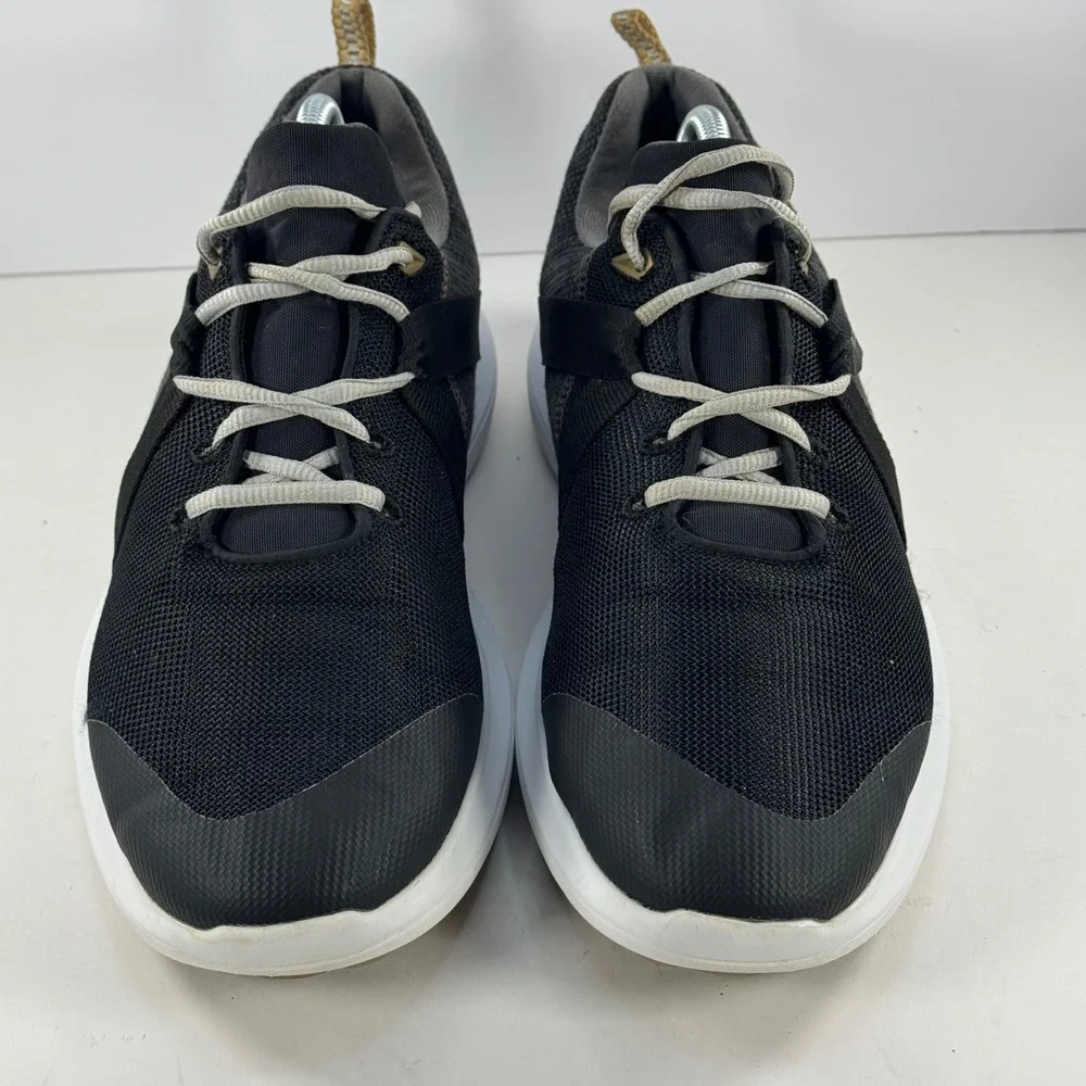 FootJoy FJ Flex Men's Golf Shoes Soft Spike Black‎ White Size 10 M